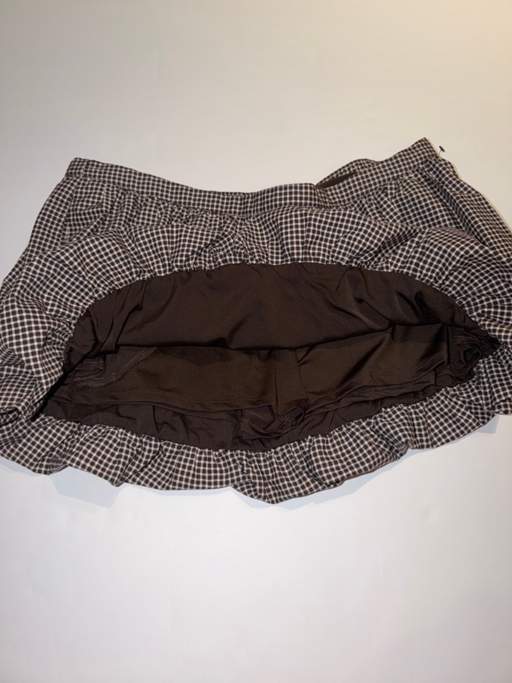 Hollister Brown and Cream Bubble Skirt - Picture 2 of 3